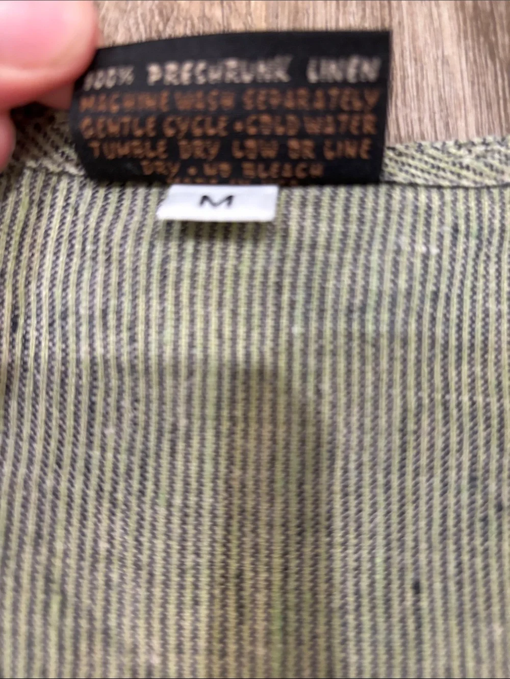 Green  Striped/Plaid Two-Piece Linen Pants & Vest Set